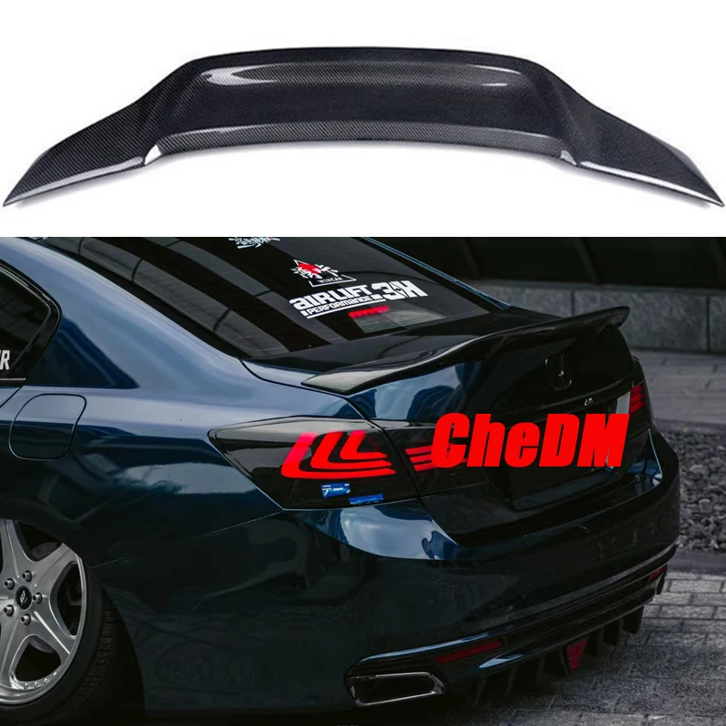 For Honda 9th Generation Accord Retrofit True Carbon Fiber Rear Spoiler True Carbon Fiber Rear Wing Retrofit Trim For Honda 9th