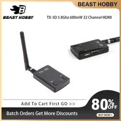 TX-5D 5.8Ghz 600mW 32 Channel HDMI to AV FPV Transmitter Module for RC MultiCopter GOPRO HERO