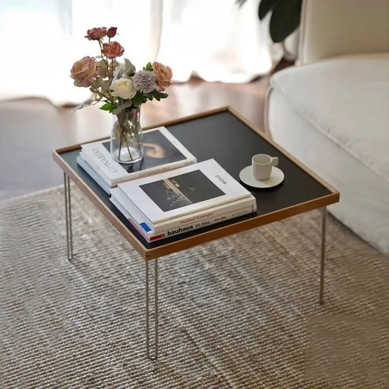 

Medieval living room sofa simple side few stainless steel dopamine color small side few bed table