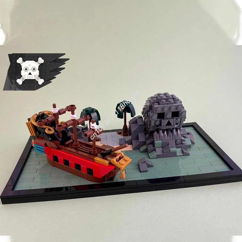 

503pcs MOC Mini Skull Rock Disneying Building Blocks Construction Christmas Toy Gift DIY Assemble Creative Idea Education