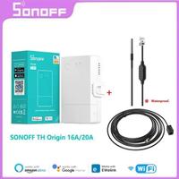 SONOFF TH Origin WIFI Switch Smart Home Controller Temperature Humidity Monitor Switch 20A Max TH10/16 Upgrade Version For Alexa