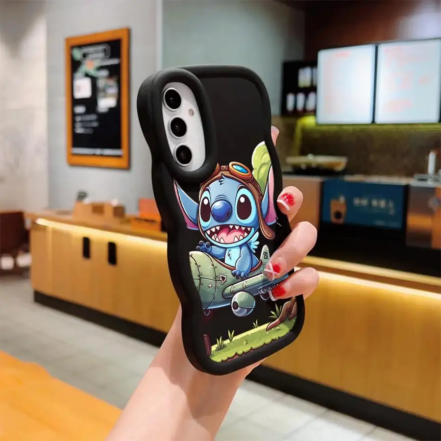 Funda de teléfono suave de dibujos animados de Disney Stitch para Samsung Galaxy A36 A21s A35 A34 A15 A16 A32 A11 A12 A23 A24 A14 A26 A25