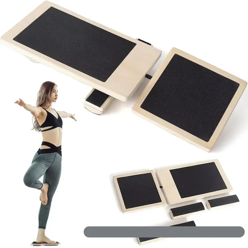 Posture Correction Ankle Stabilizer Foot Extender Solid Wood Training Wooden Balance Board for Ballet Balance Exercise