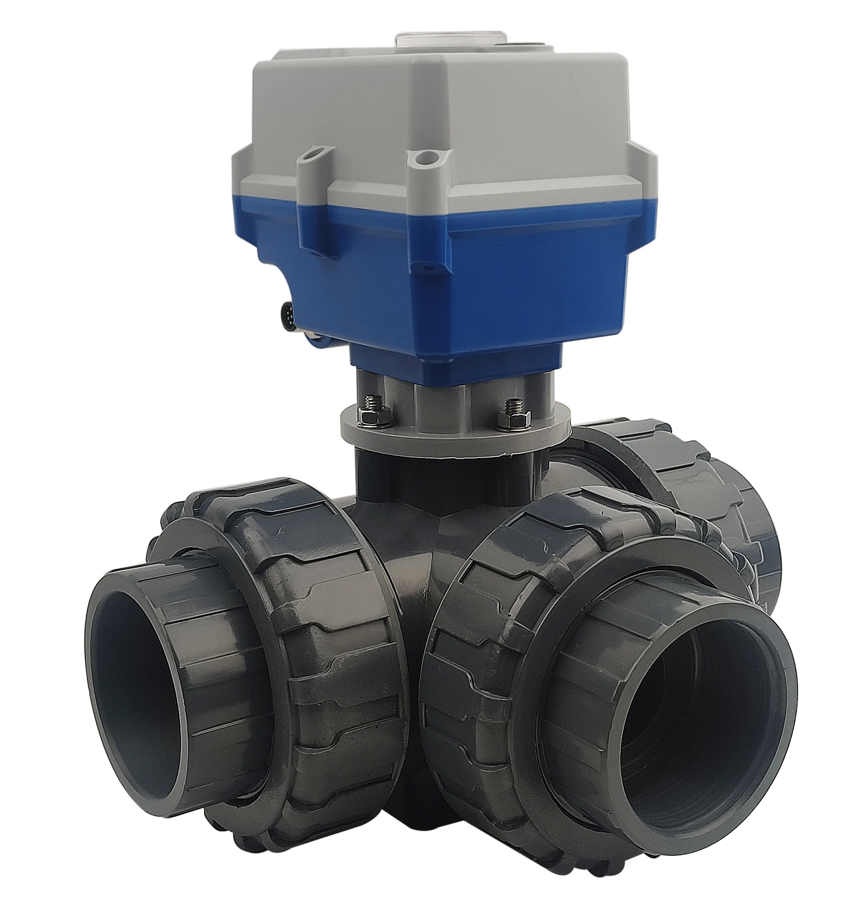 

DN50-2" Motorized UPVC 3-Way Ball Valve 24VDC