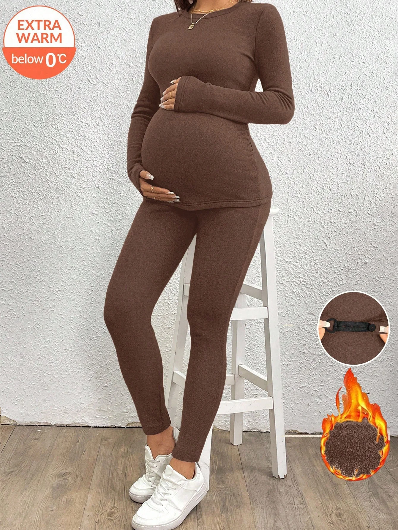 conjunto-de-aquecimento-para-gestantes-com-isolamento-adicional-camisa-basica-justa-de-manga-comprida-com-gola-redonda-calca-elastica-que-modela-a-barriga-s