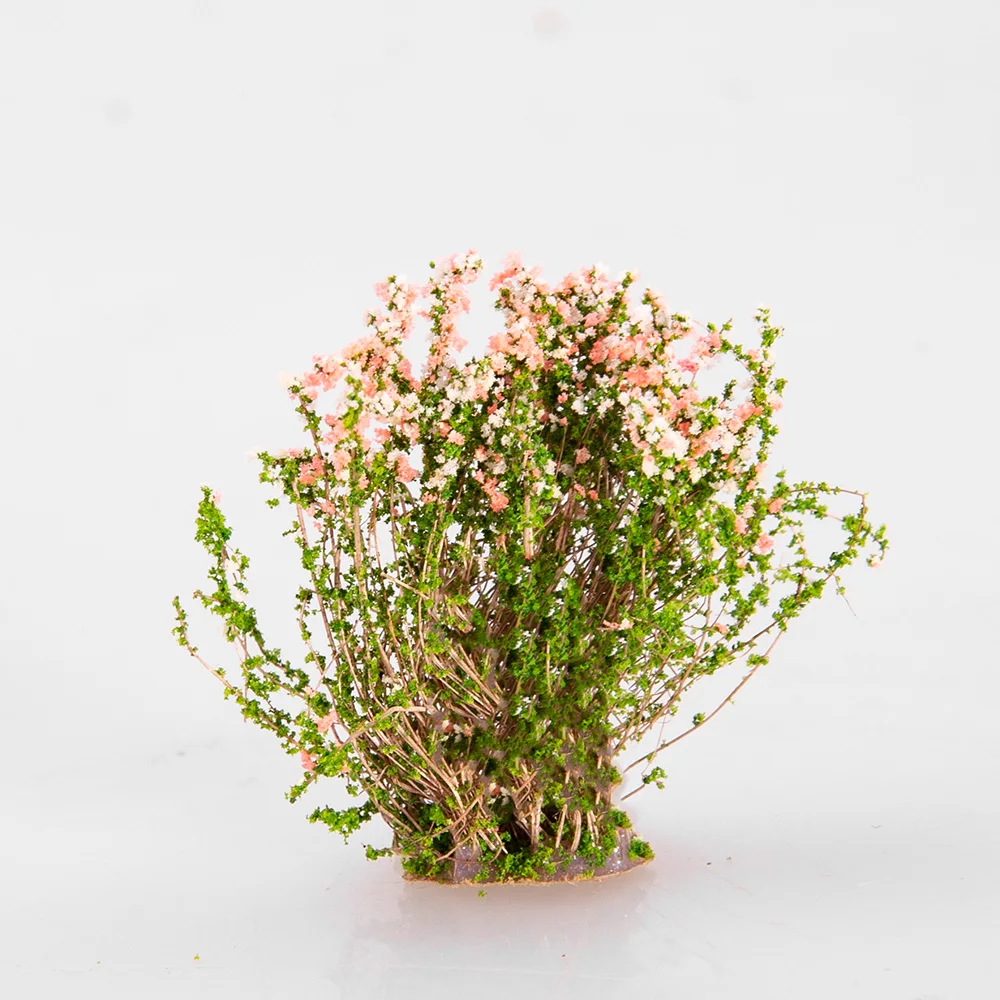 2 pièces 3.5cm grappe de fleurs miniatures grappe d'herbe pour la fabrication de modèles de bricolage/paysage militaire/paysage de construction d'architecture/Diorama