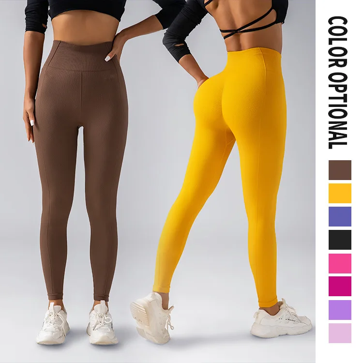 2023 Hot Sale Fitness Lenggings Female Full Length Leggings Running Pants Comfortable And Formfitting Yoga Pants