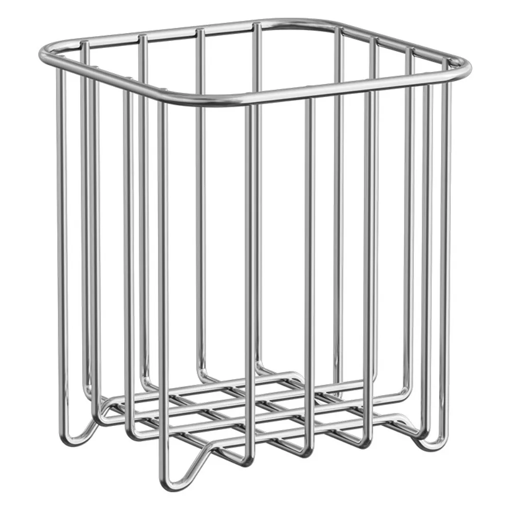 

Stainless Steel Trash Bag Holder Rust-proof Space-saving Rubbish Drain Basket Multifunctional Ventilation Sink Garbage Organizer