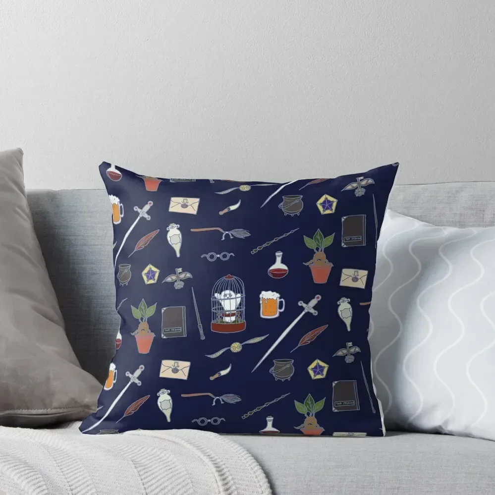 

Owl and wand night Throw Pillow Decorative pillowcase anime girl christmas cushions covers pillow