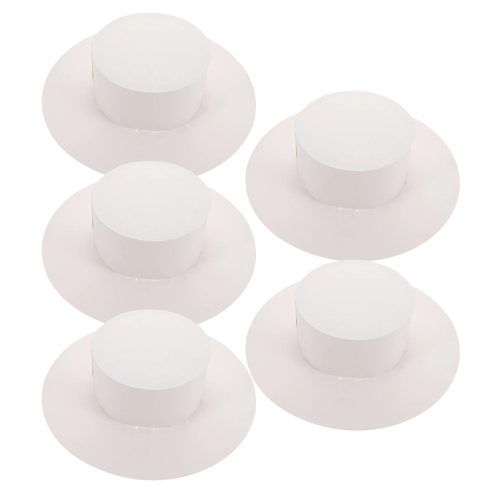 5 قطعة قبعات أطفال فارغة يمكنك صنعها بنفسك قبعة رسم فنية للأطفال حرفية لمرحلة ما قبل المدرسة والمنزل والحفلات المدرسية لون إبداعي مطابق للمكان #1