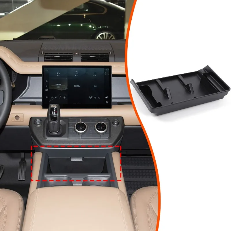 

For 2025+ Land Rover Defender Upper Center Console Storage Box Car Organizer ABS Car Interior Accessories