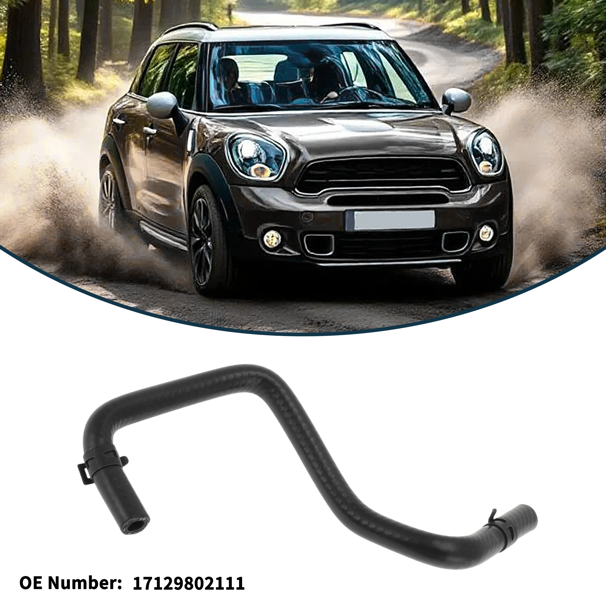 

UXCELL Шланг радиатора Шланг обогревателя Выпускной шланг радиатора для BMW Mini Countryman 10-16 No 17129802111 Резиновая трубка охлаждающей жидкости