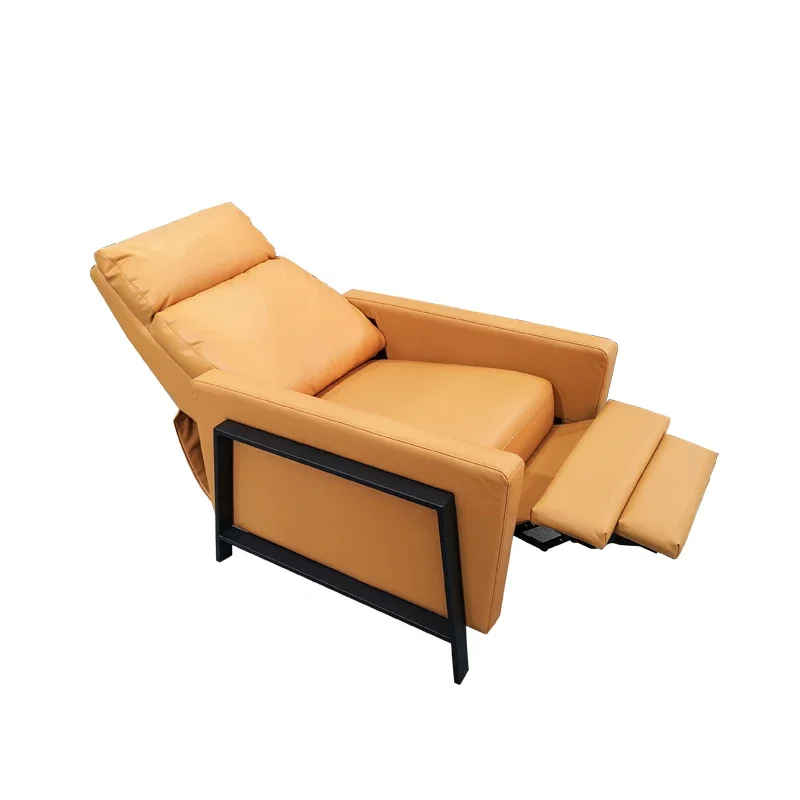 Modern single sofa bed leather sofa recliner office lunch break hospital accompany sofa