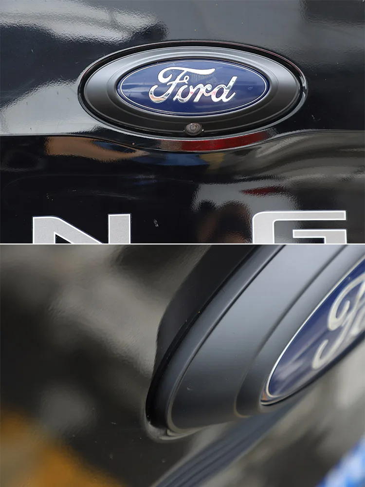 Für Ford Ranger Wildtrak T6 T7 T8 2015-2022 ABS Carbon Faser/Schwarz Auto Heckklappe Logo Abdeckung dekorative Aufkleber Auto Zubehör – Detail 6