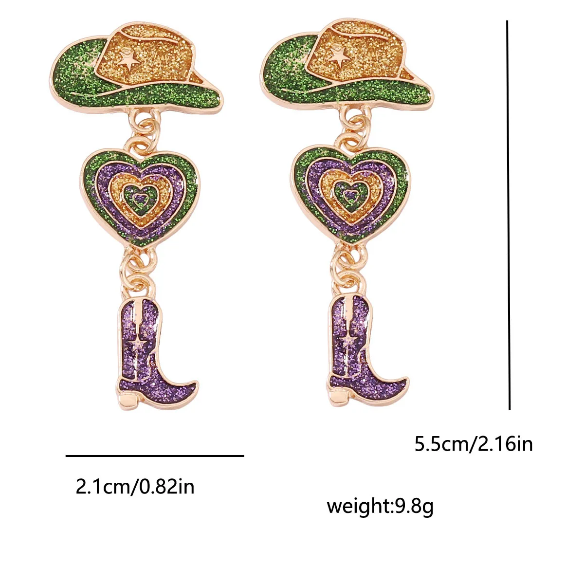 أحذية نسائية على الموضة وقبعات أقراط متدلية ، السنة الجديدة ، 2024