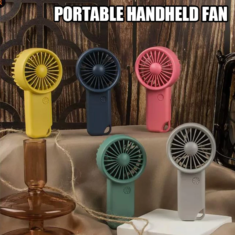 

Портативный ручной вентилятор с USB-зарядкой, мини-вентилятор с цифровым дисплеем для путешествий, улицы, офиса, дома 2026