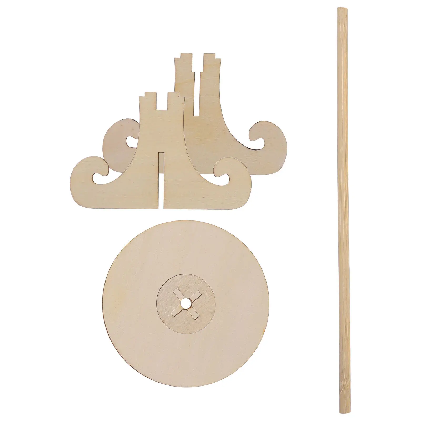 

Bamboo Donut Stand Stable Dessert Display Shelf for Wedding Birthday Parties Base Stand Bamboo Support