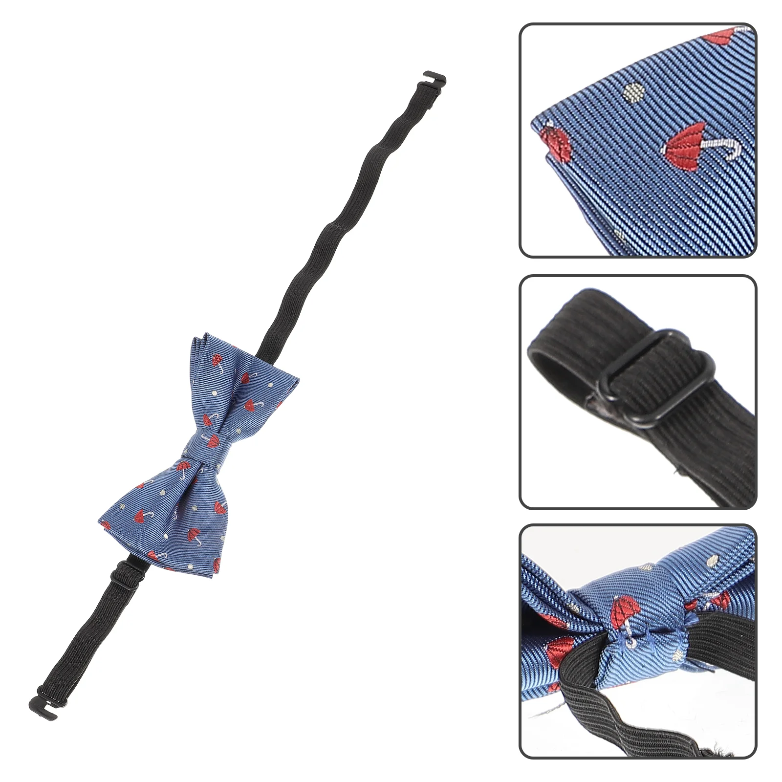 Three-dimensional Jacquards Bow Tie Kids Clothes Children's Adjustable Pre Tied Ties Elk Clothing