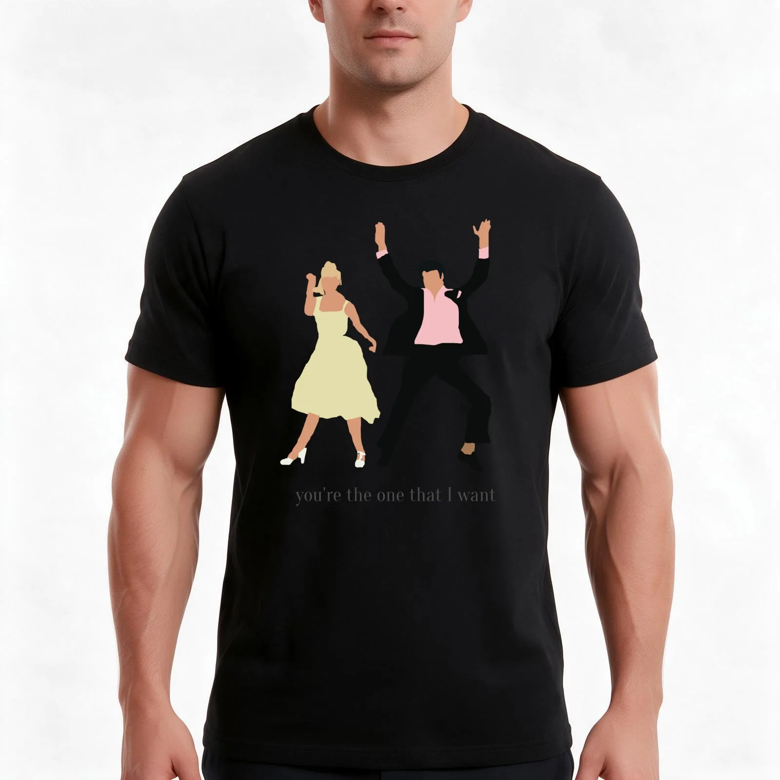 Grease One that I Want T-Shirt Summer Casual Cotton Tee Oversized Streetwear Tops Vintage Graphic Print Unisex Men Women