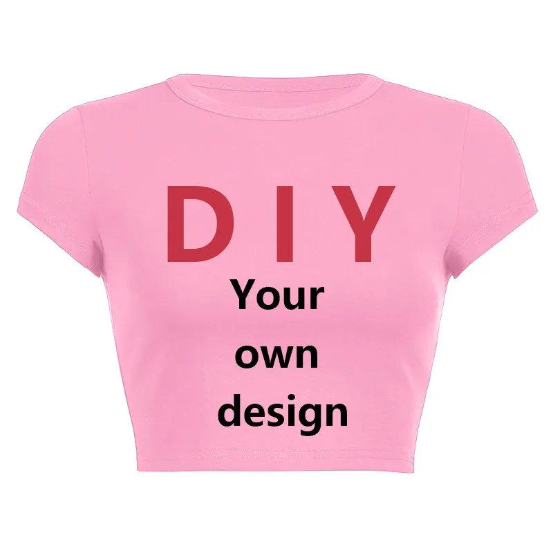 Fashion woman blouse Nieuwe Uw Eigen Ontwerp Logo/Foto Custom DIY T-shirt y2k tops kawaii clothes 15 colours women\'s t-shirt