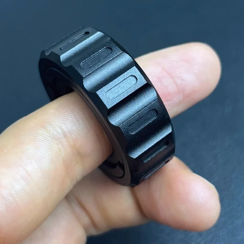 Nouveau Fidget curseur anneau cliquet roue Fidget EDC métal Fidget jouets tdah main Spinner soulagement du Stress jouets bureau jouet cadeaux pour adultes