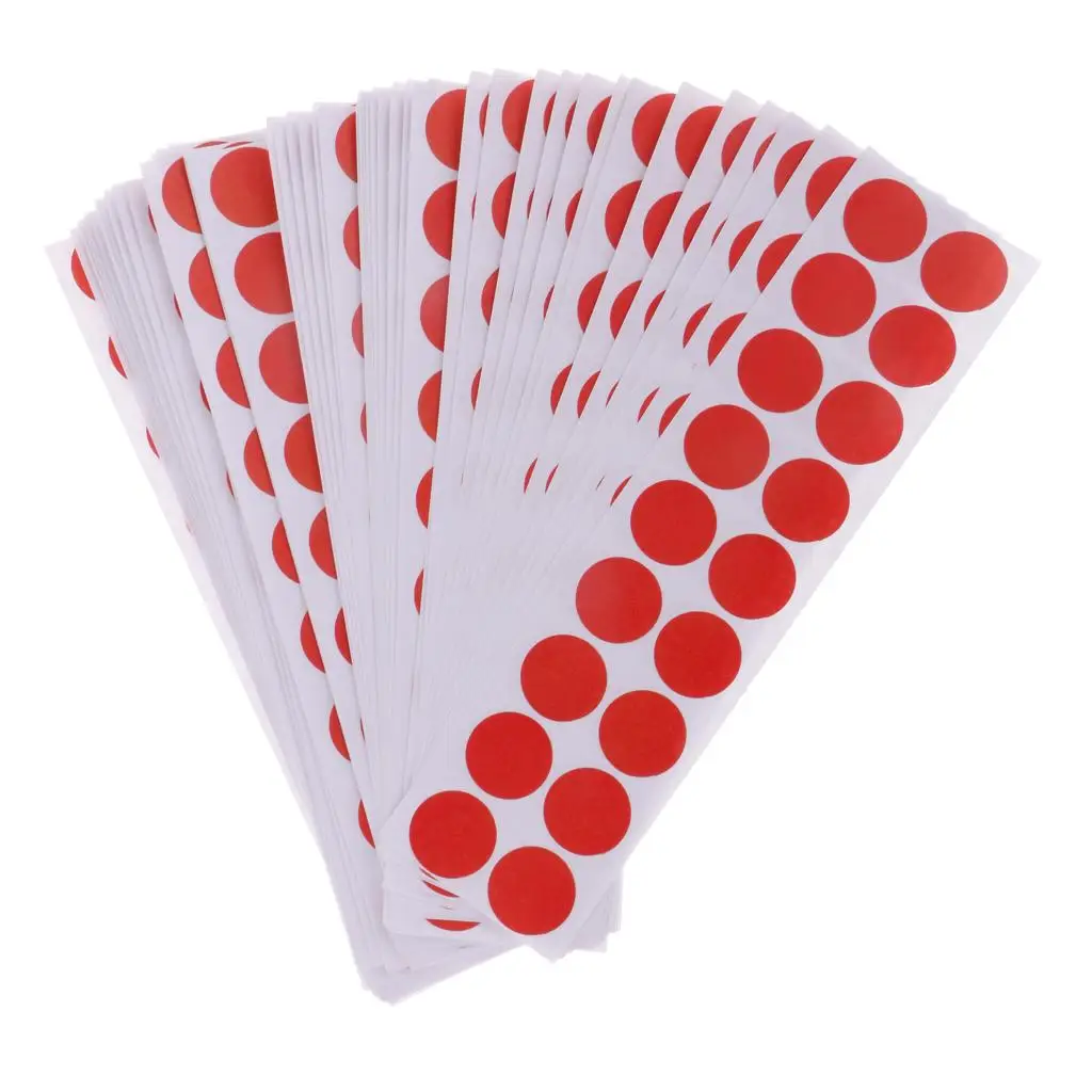 Splatter Stickers Paper High Visibility Self Adhesive Round Patches for Hunting Training Sessions