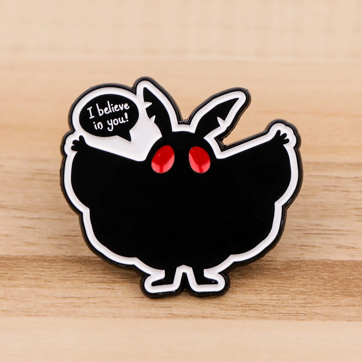 Black Moth Trendy Cartoon Series Lapel Brooch Badge Pin Denim Bag Gift Men Women Fashion Jewelry Accessories