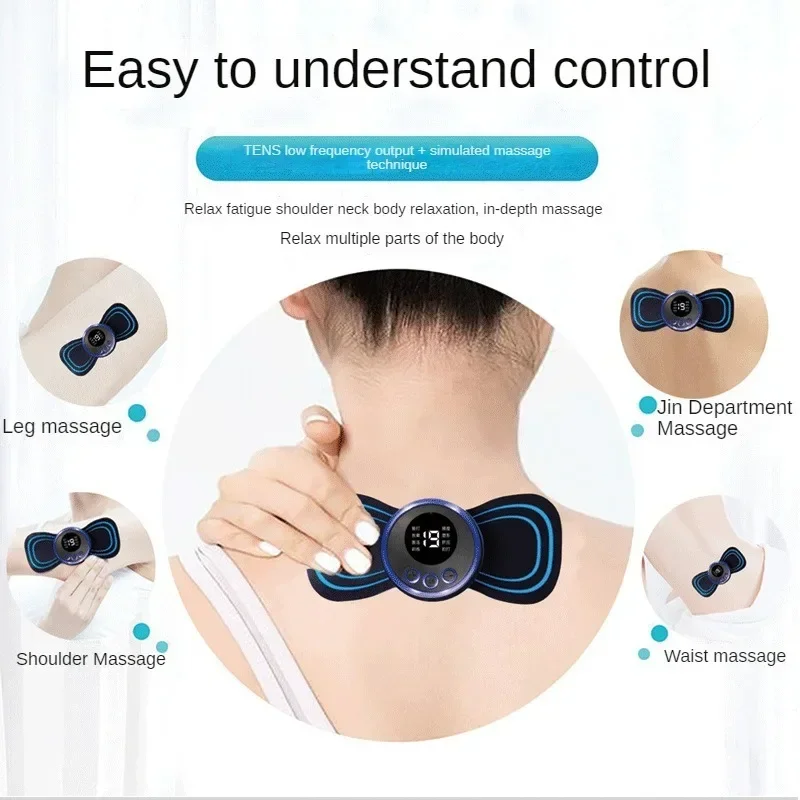 Multi Functional Intelligent Mini Massage Stick Portable Neck Massager Shoulder and Neck Massage Stick USB Charging Model