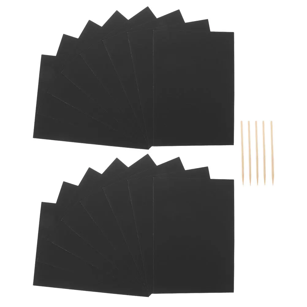 خدش ورقة رسم الطلاء اللوحة الإبداعية الخيزران DIY كشط الفن الحرفية مشروع المواد الآمنة نشاط ممتع