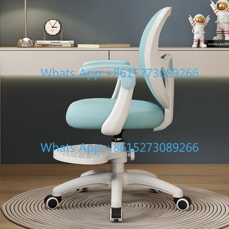 Children's study chair Adjustable student home writing chair Correction sitting posture Desk chair Lifting seat