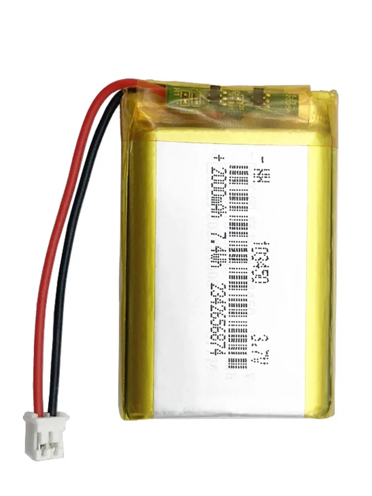 103450 3.7V 2000mAh Lithium Polymer Lipo Rechargeable Battery For MP3 MP4 MP5 GPS Mobile Phone Camera Bluetooth Headset Speaker