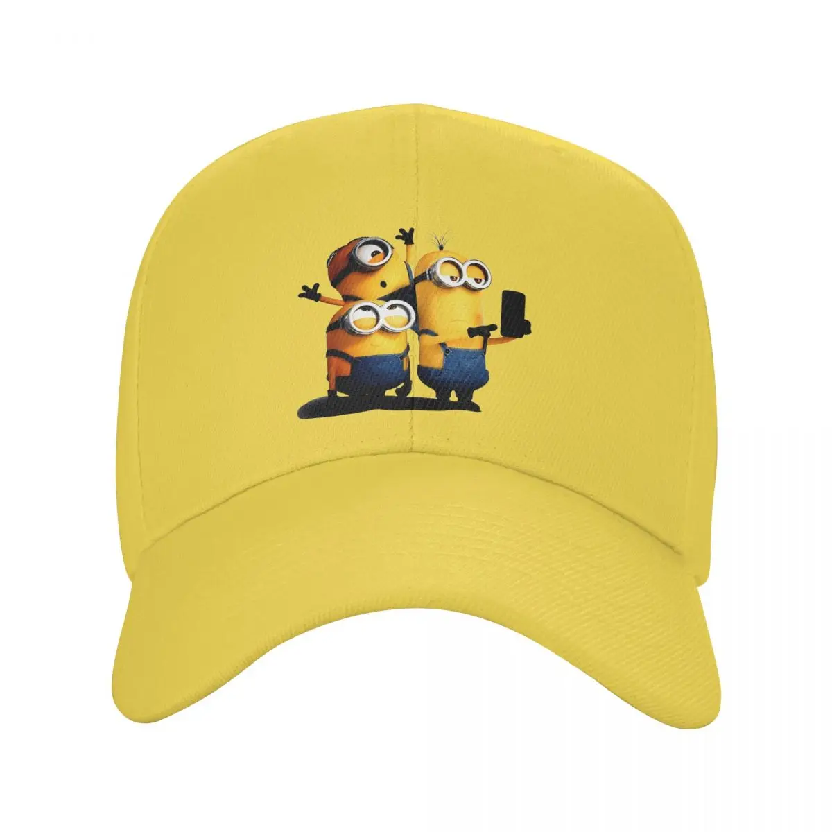 Minions Design Baseball Cap Unisex Outdoor Sun Hats Dad Hat Adjustable Polyester Sun Hats Summer Cap