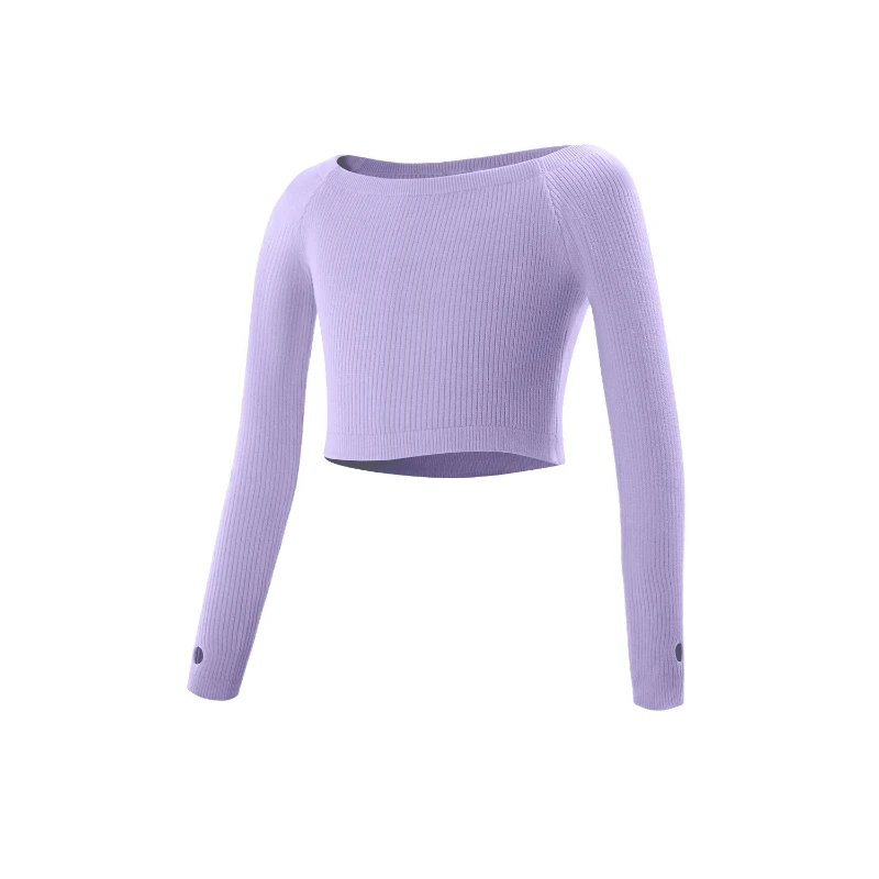 

Comfortable Children's One-collar Sweater Girls Ballet Practice Clothes Outerwear Fall and Winter Shawl Long-sleeved Jacket