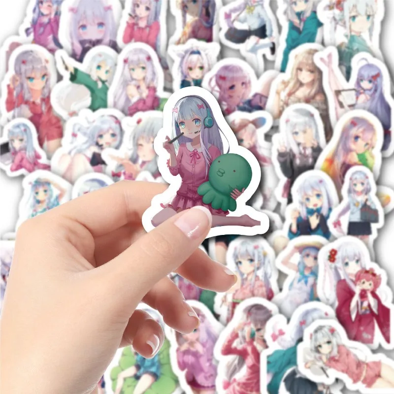 50pcs Cartoon Personality ‌Izumi Sagiri Creative Graffiti Decorative Stickers