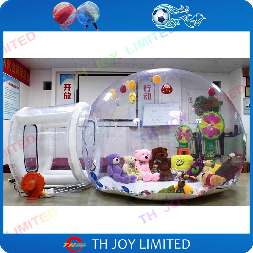 Free Air Shipping 3m/4m/5m Transparent Inflatable Bubble Tent Bubble Lawn Camping Marquee Bounce House for Sale