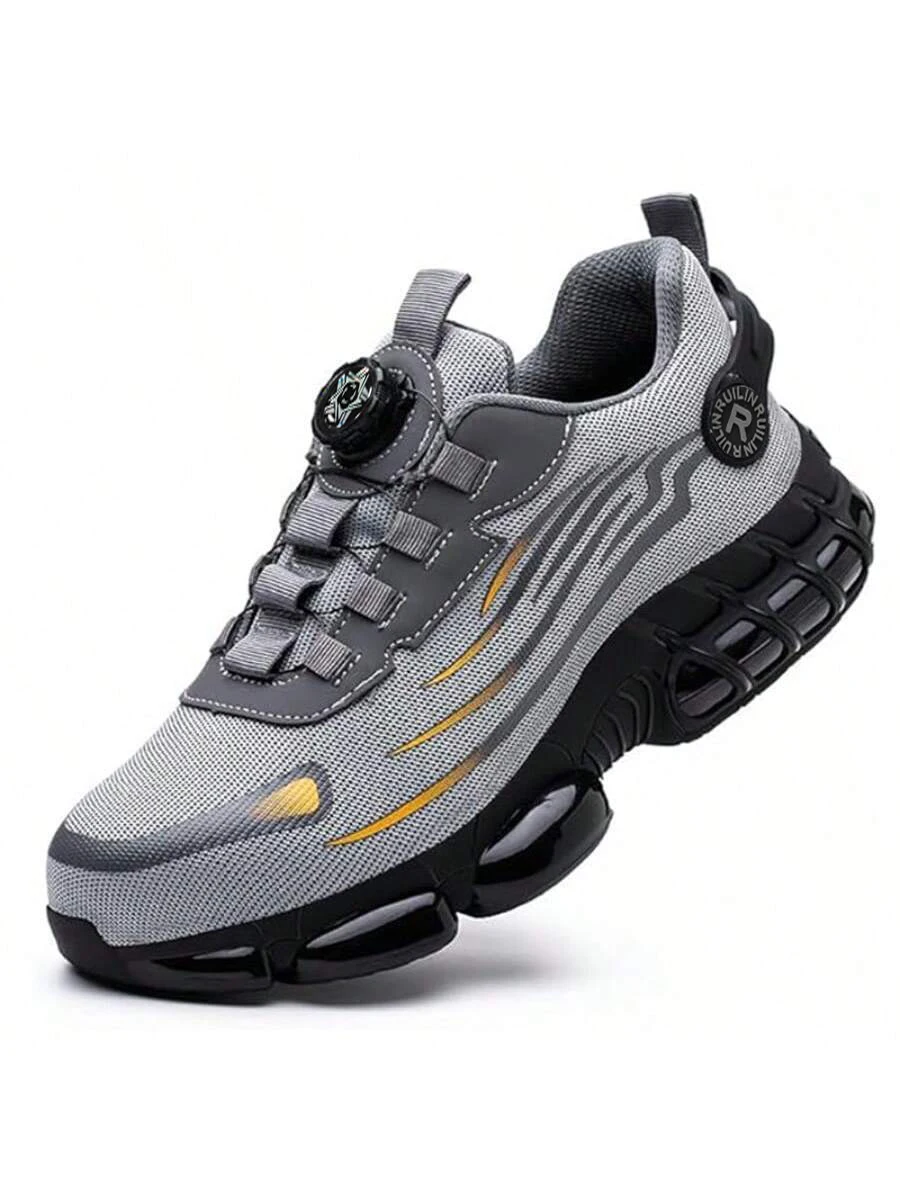 Industrielle Herren-Sicherheitsstiefel, atmungsaktive Herren-Arbeitsschuhe, durchtrittsicher, stoßfest, langlebig, bequeme Konstruktions-Sneaker – Detail 8