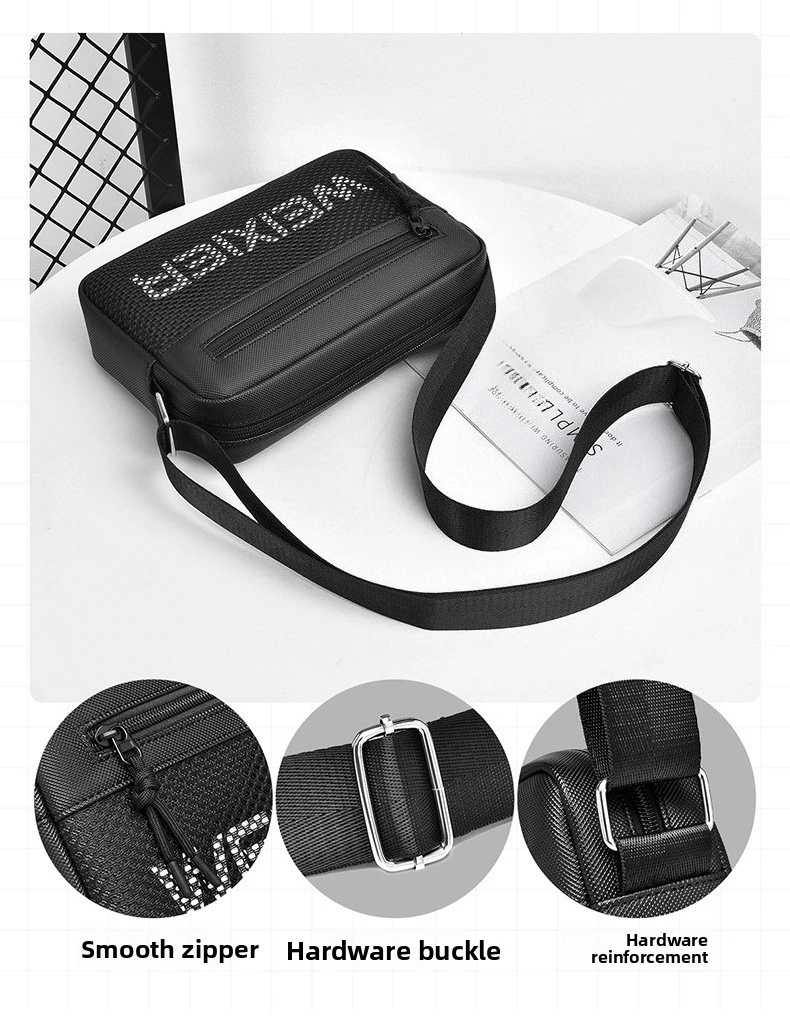 New Fashionable Men's Single-shoulder Bag, Simple and Casual Crossbody Bag, Multi-functional Large-capacity Small Crossbody Bag