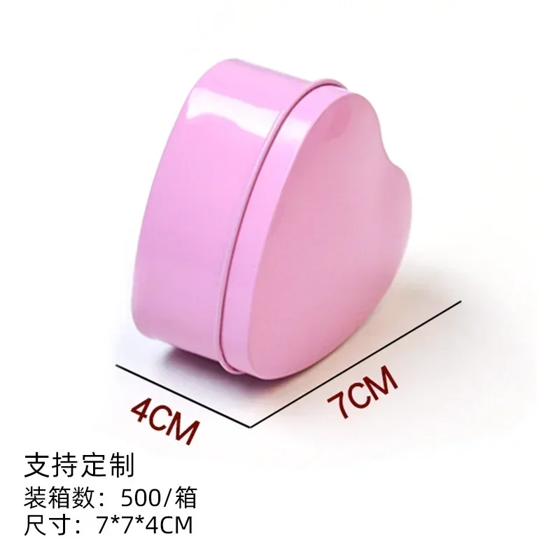2026new model advanced latest models bohemian heart shaped metal tins snap lid gift container chocolate party birthday packaging