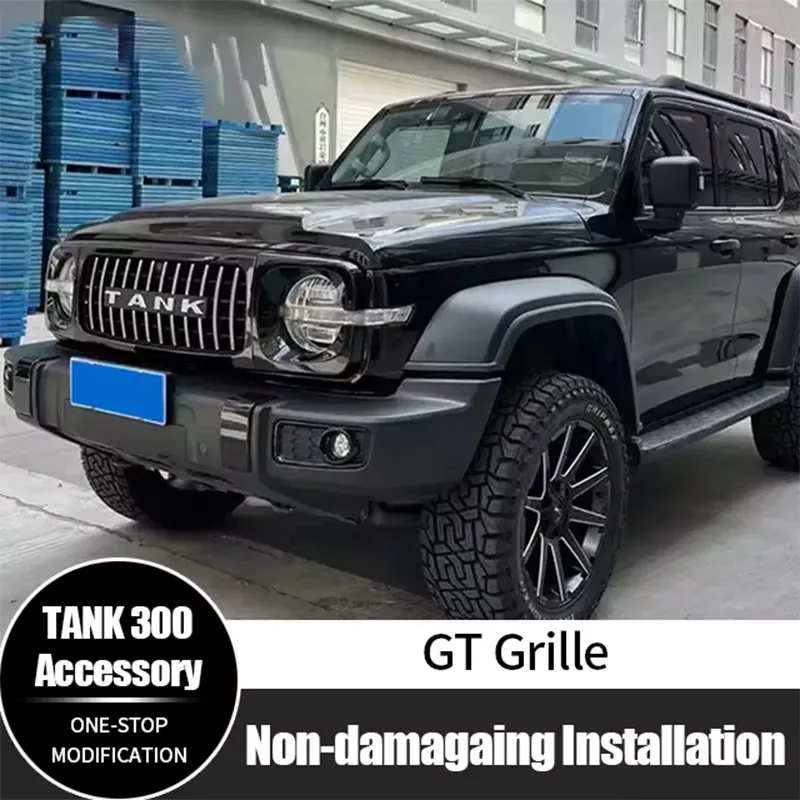 

Решетка для GWM Tank 300, ABS, многоцветная передняя решетка GT, новый стиль, внедорожные аксессуары высокого качества