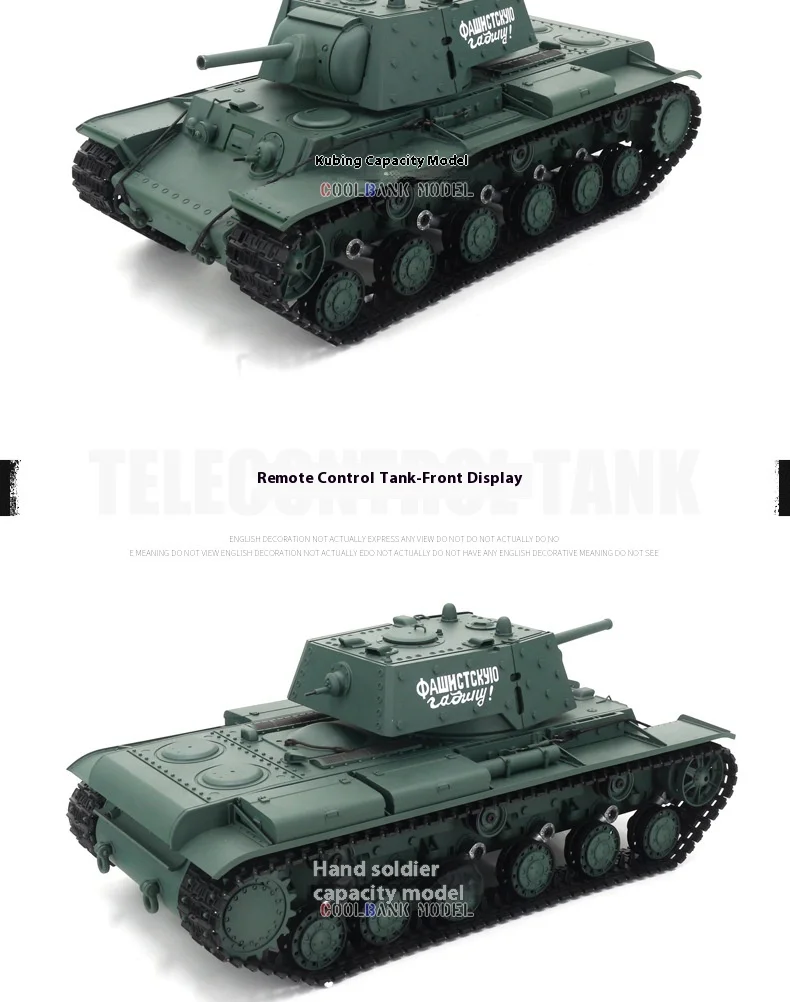 2024 nuovo Kv-1s Henglong Heavy Remote Controlled Tank Simulation Fighting Sports Tracked Tank Model Toy regalo divertente per bambini