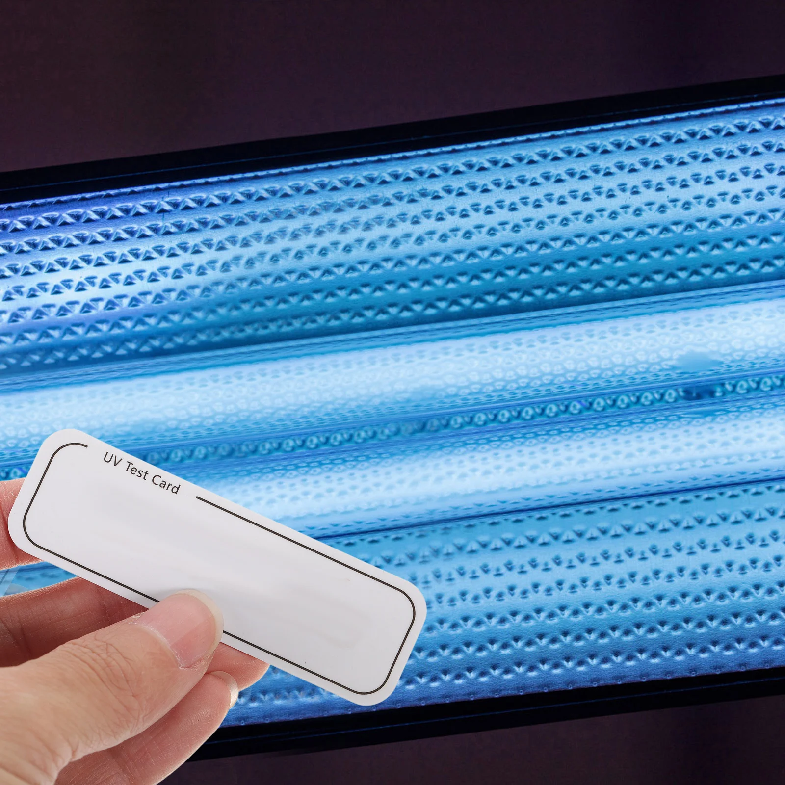 10 個の紫外線テストカード耐久性のある PVC 紫外線ライトテストカード家庭用キャビネットボックス滅菌器インジケーターテストツール識別カード