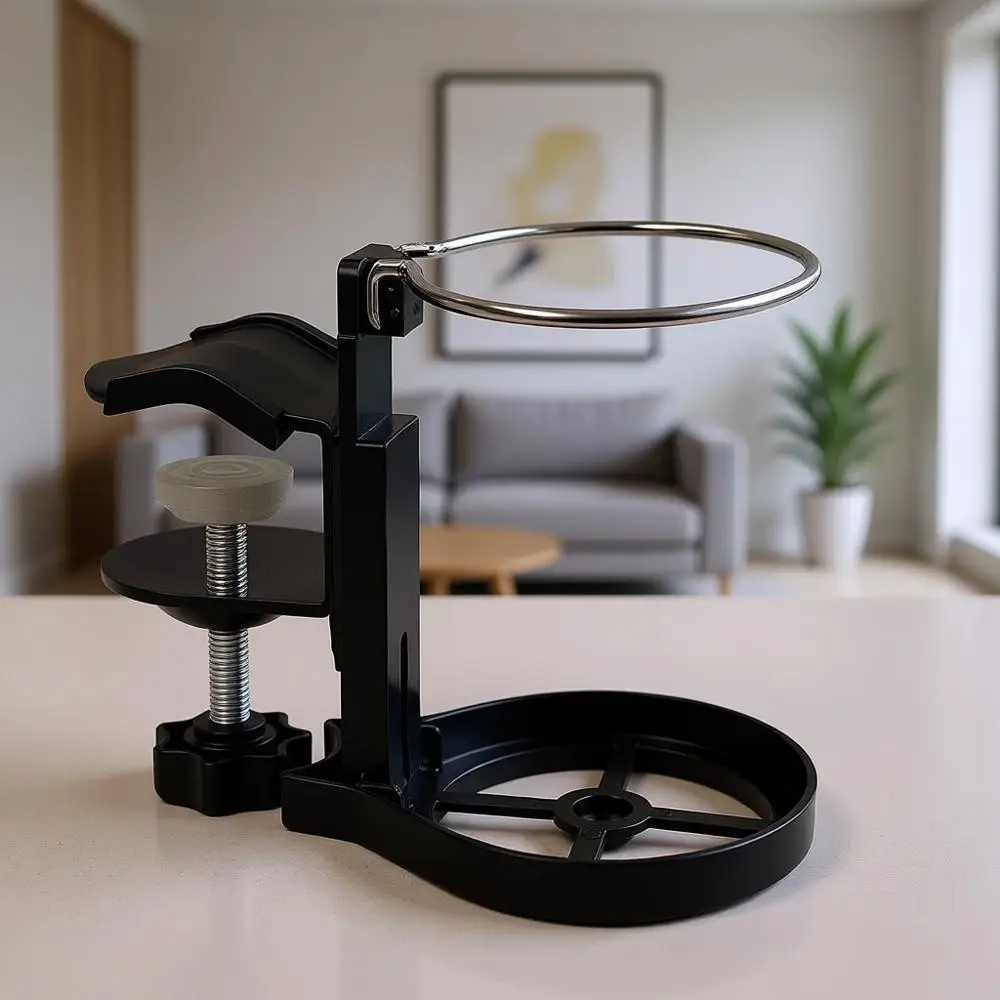 

Portable Spill-Proof Cup Holder for Desks, Tables, and Travel - Suitable for Airplanes, Cars, and Wheelchairs