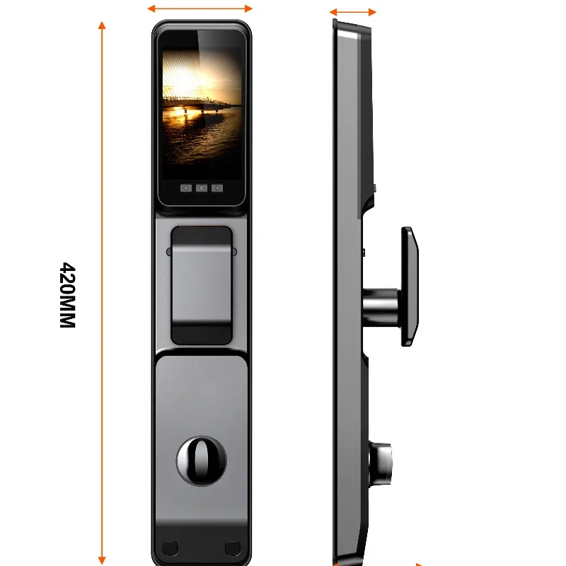 2024 Hot selling Smart Door Lock with 3D Face Camera Unlock Good Quality Digital Keyless Fingerprint Door Lock Smart Locks