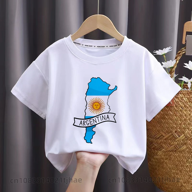 2024 Football T Shirt for Baby Boys Soccer T-shirts Girls Tees children Tops Kids clothes