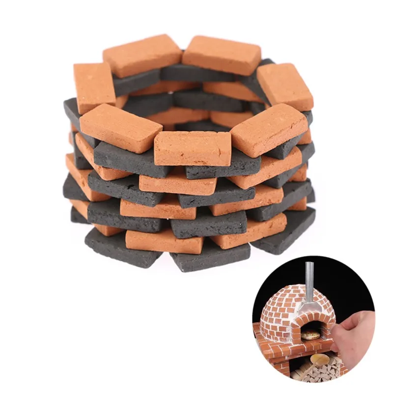 50PC Simulation Bricks Miniature DIY Sand Tables Brick Scenery Buildings Toys Simulation Brick 1:35 Toy Sand Tables