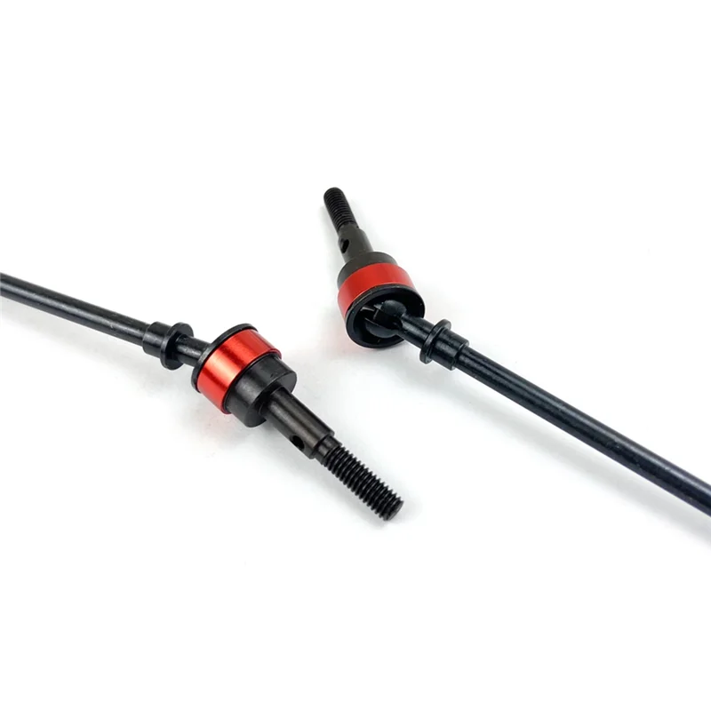 Axial SCX10 1/10 RC 크롤러 자동차 업그레이드 부품용 강철 금속 전면 및 후면 차축 드라이브 샤프트 CVD