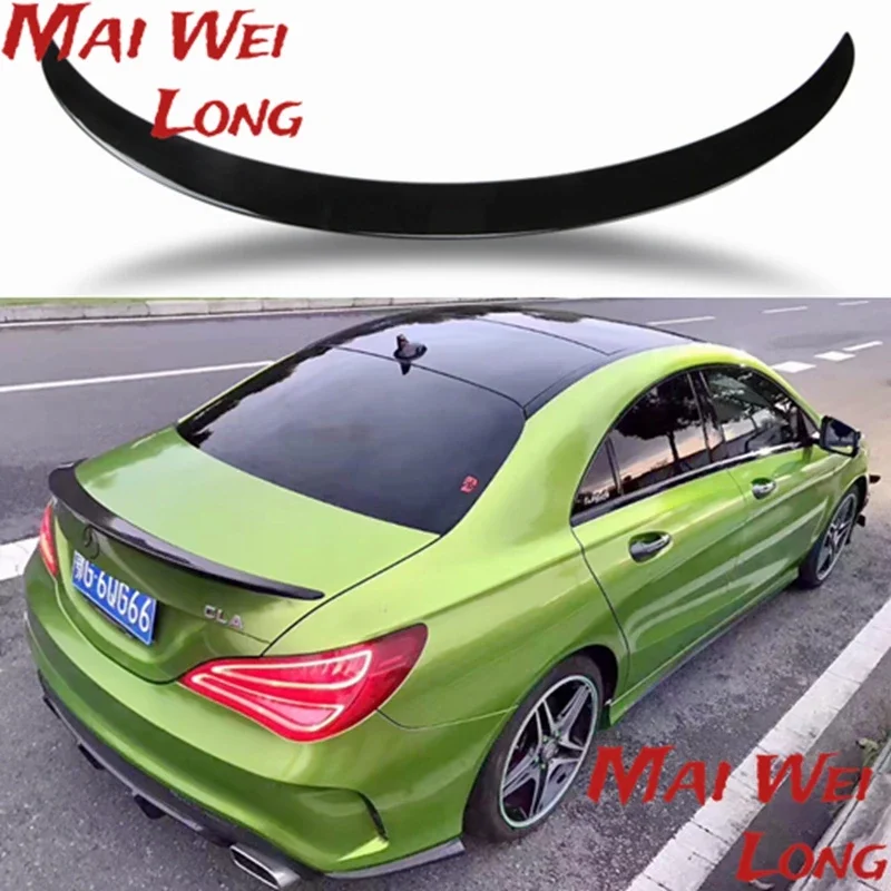 For Mercedes Benz Cla W117 Cla200 Cla220 Cal260 2013 To 2018 High Quality Streamline Spoilers Rear Trunk Wing Spoiler