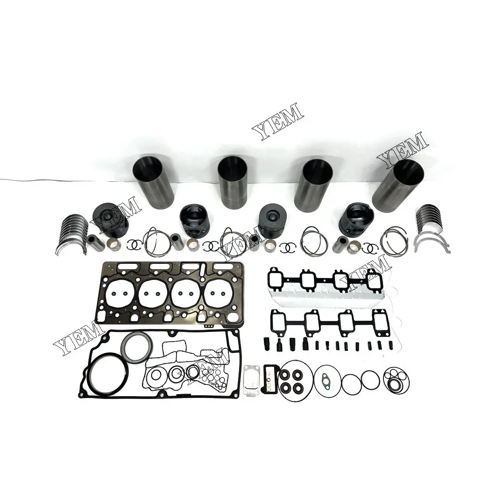 JCB444 Engine Overhaul Rebuild Kit With Gasket Set Engine Valves Main Connrod Bearing For JCB Diesel Engine Parts