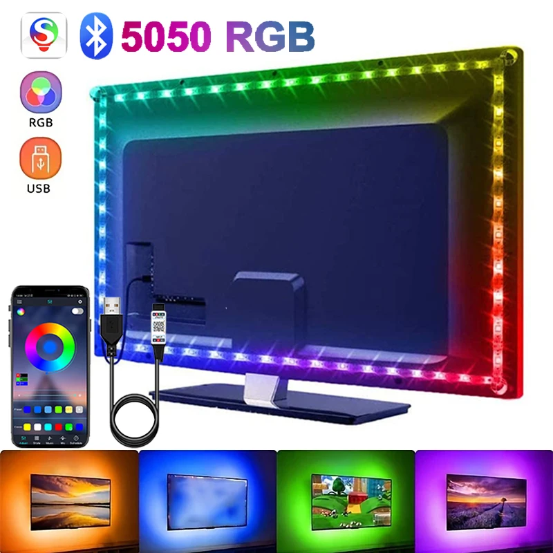 

RGB-Лента светодиодная с Bluetooth, 15 м