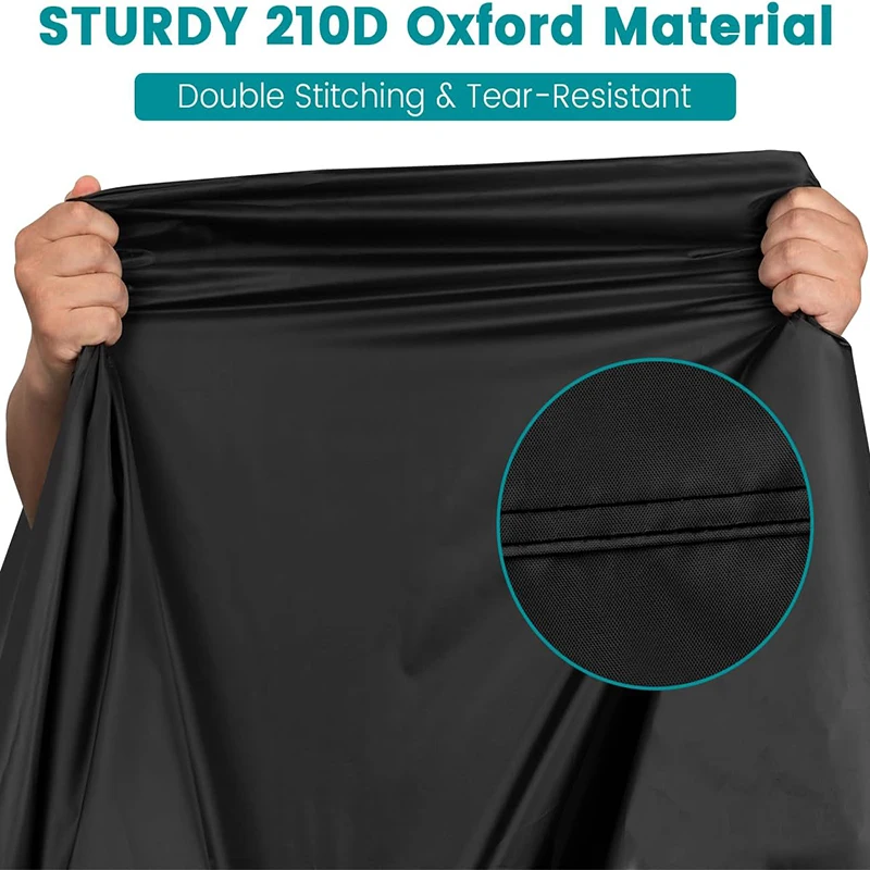 Bike Cover for 2 Bikes with Lock Hole 210D Oxford Outdoor Waterproof Bicycle Covers Rain Sun UV Dust Wind Proof Bikes Storage